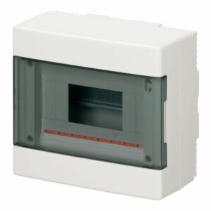 CENTRALINO DA PARETE 8 MOD IP40 BIANCO PORTA TRASPARENTE - ETN EC60008B