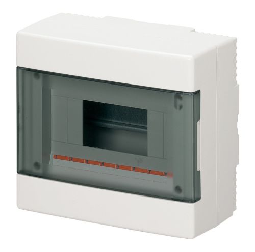 CENTRALINO DA PARETE 8 MOD IP40 BIANCO PORTA TRASPARENTE - ETN EC60008B