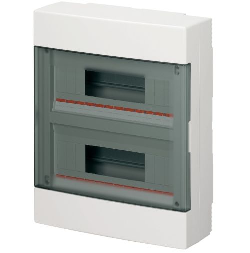 CENTRALINO DA PARETE 24 MOD IP40 BIANCO PORTA TRASPARENTE - ETN EC60024B
