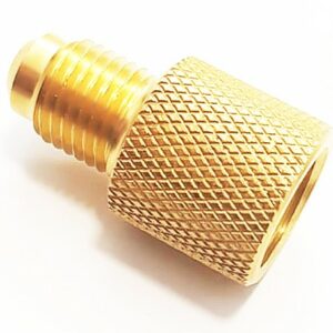 ADATTATORE PER VALVOLA F.1/2" 16 ACME LH USCITA M.5/16" SAE - GAS F-AF-AL-AD-16ACME02