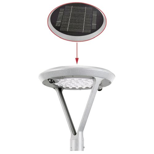 LAMPIONE SOLARE LED 4000K 2000LM SENSORE PIR IP65 - E-WALL - - ERT 864517000