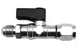 RUBINETTO A SFERA DIRITTO PER BOMBOLETTA R32 1/2F X 5/16M - DIA 413XC052516
