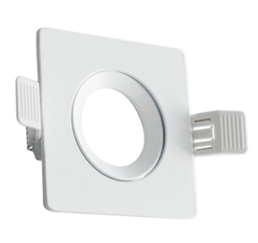 FARETTO ORIENTABILE QUADRATO INCASSO GU10 BIANCO - CUY KLS-BI