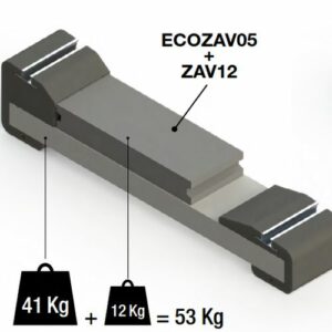 ZAVORRA SUPPLEMENTARE IN CALCESTRUZZO 12KG 492X192X77MM - ORB OB620997