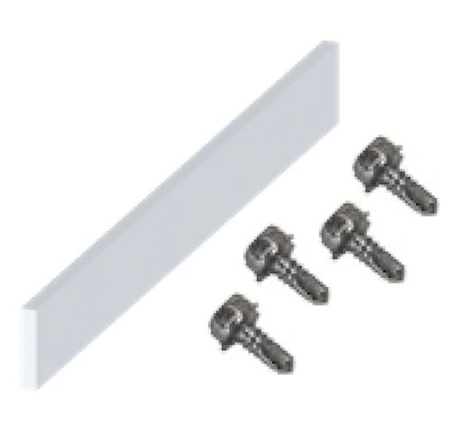 GIUNTO UNIONE INTERNA 200X20X4MM IN ALUMINIO CON 4 VITI - ORB OB620371