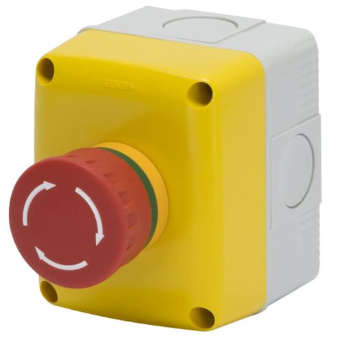 CONTENITORE 1POS.PULSANTE EMERGENZA - GEW GW27202