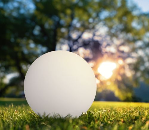 LAMPADA LED SOLARE A BOLLA 0,9W 3000K/RGB D.400 IP44 DIMMER. - CUY BLL-044000