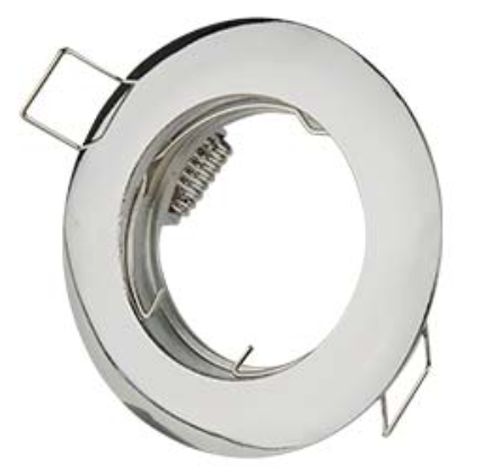 FARETTO FISSO ROTONDO INCASSO CROMO SENZA PORTALAMPADA - FAI 0465/CR