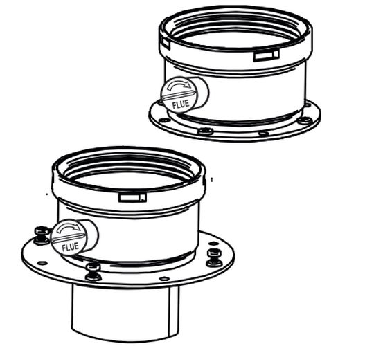 BICCHIERI ASPIRAZIONE SCARICO D.80 CON ISPEZIONI PP - UNIC 00364817