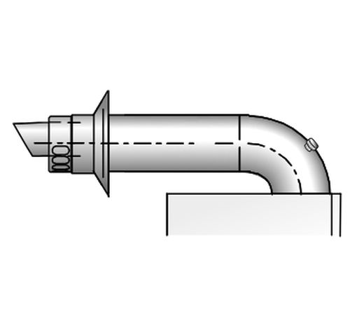 KIT "A" COASSIALE D.100/60 CON ISPEZIONE PER CALDAIA UNICAL - UNIC 00363010