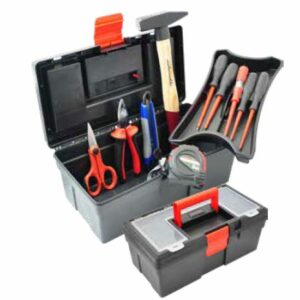 CASSETTA ATTREZZI COMPLETA 10PZ ASSORTITI 310X170X130MM - INR AO2104