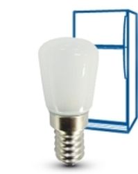 LAMPADA LED 2W PICCOLA PERA E14 3000K OPALE PER FRIGO - DRL L0121-C