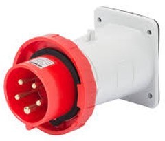 Spina CEE Fissa 32A 380V 3P+T+N IP67 - Per Attrezzature Industriali, Cablaggio A Vite