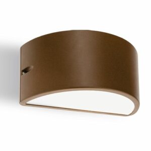 APPLIQUE MEZZA LUNA CHIUSA E27 IP54 CORTEN - SOV 474/36