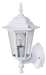 LANTERNA ANTIC. V/ALTO TRASP. BIANCA 60W GINEVRA - POP 400400B-60