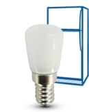LAMPADA LED 2W PICCOLA PERA E14 2700K OPALE PER FRIGO - DRL L0121-B