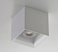 SPOT CUBO DIFFUSORE SATINATO IP54 10X10X130 GU10 50W - ISY 930