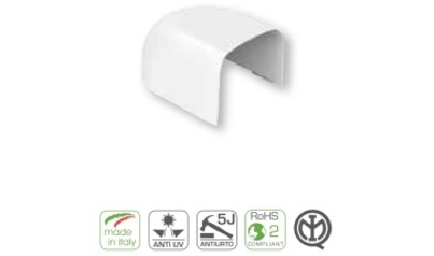 TAPPO TERMINALE 65X50 MM BIANCO - ARN NSE5065.3