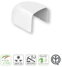 TAPPO TERMINALE 60X80 MM BIANCO - ARN NSE6080.3