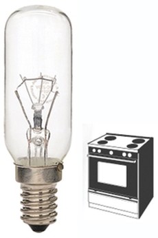 LAMPADA TUBOLARE PER FORNO 40W 25X85 E14 240V TRASP. - DRL 1DTC40FC