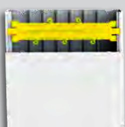CANALINA DIVISIBILE 200X80/7 BIANCA (2 METRI) - ARN K80200.3