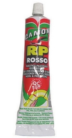 MASTICE IN TUBETTO 125GR ROSSO X TUBI E RACC. PVC - DIA 201308