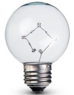 LAMPADA LED SFERA 0,6W E27 2200K 20LM EFFETTO DECORATIVO - DRL ST27-G19