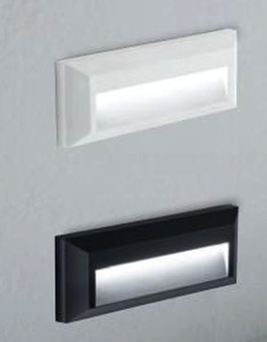APPLIQUE LED DA PARETE 2W 4000K IP65 230X80X27MM BIANCO/ANTR - ISY 302