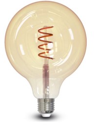 LAMPADA GLOBO FILOLED 4W E27 G125 2200K AMBRA - DRL LFG12005AM