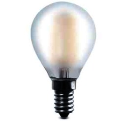 LAMPADA SFERA FILOLED 4,5W E14 6500K 455LM OPALE IN BLISTER - DRL LFP454CF-BSD