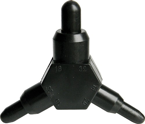 CALIBRATORE IN PLASTICA ECO 14/32 NERO - TCOM CAL1432ECO