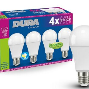 LAMPADA LED QUADRIPACK GOCCIA 11W E27 4000K 1077LM - DRL A6010N-4