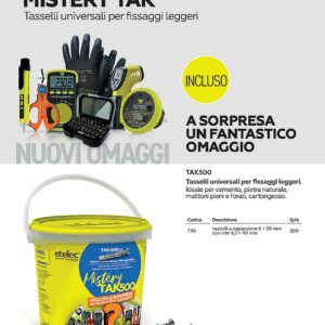BARATTOLO 500 TASSELLI D.6 CON OMAGGIO A SORPRESA - ETL TAK500MISTERY