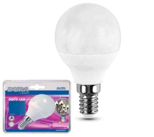 LAMPADA LED SFERA E14 3,2W 6400K BLISTER - DRL L017C-BSD