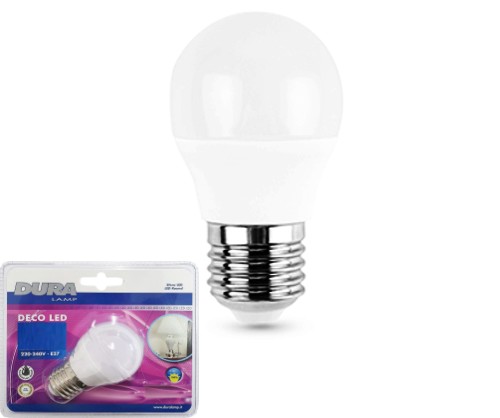 LAMPADA LED SFERA 3,2W E27 3000K 260LM BLISTER - DRL L140W-BSD