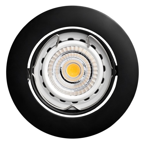 FARETTO FISSO ROTONDO INCASSO GU10 NERO - MCA 41244