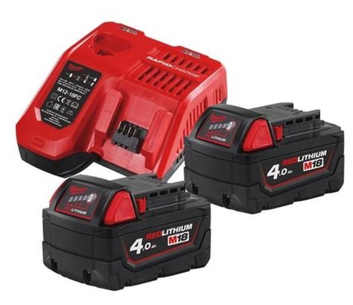 KIT 18V CARICA BATTERIA + 2 BATTERIE 18V 4AH - COP 4933459215