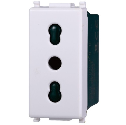 PRESA BIPASSO 2+T 16A SERIE STALIGHT - PLANA COMP. - ETT EV2001