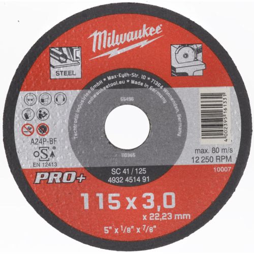 DISCO DA TAGLIO SC41P 115X3MM PRO+ METALLO - COP 4932451491