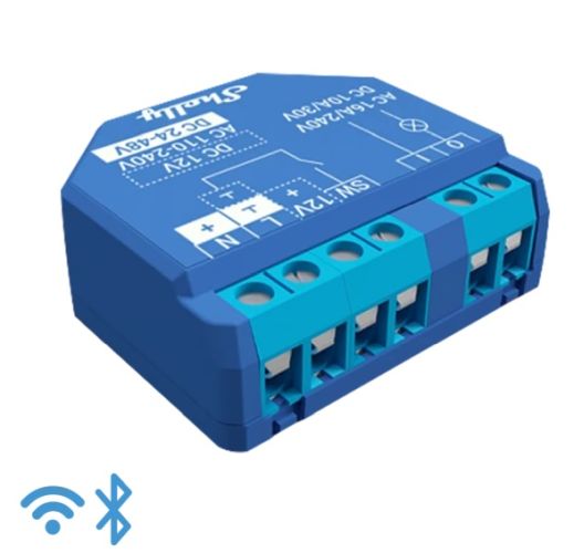 RELE' WI-FI + BLUETOOTH PER DOMOTICA 16A AC/DC + CONT.PULITO - LIFE SH-PLUS1