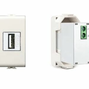 ALIM. USB EASY TIPO A INCASSO 5VDC 2,1A BIANCA - ETN ECSE8981