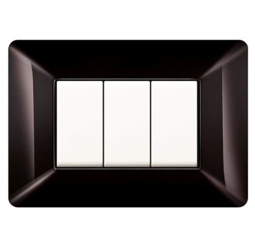 PLACCA EASY 3 MODULI NERO - ETN ECSE9803N