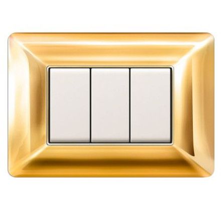 PLACCA EASY 3 MODULI ORO - ETN ECSE9803OR