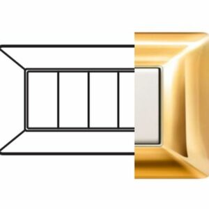 PLACCA EASY 4 MODULI ORO - ETN ECSE9804OR