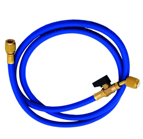 TUBO FLESSIBILE BLU CON RUBINETTO A 45° 1/4"SAE X 5/16"SAE - TGS 00000011665