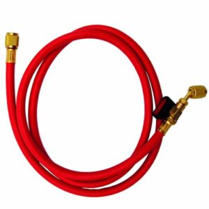 TUBO FLESSIBILE ROSSO CON RUBINETTO A 45°5/16"SAE X 5/16"SAE - TGS 00000011666