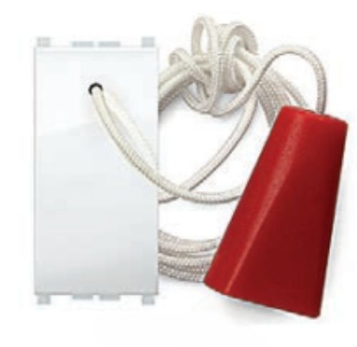 PULSANTE UNIPOLARE A TIRANTE M IVIDA 16A 1P/NO BI. - ETN ECMV6024