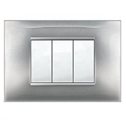 PLACCA MIVIDA 3 MOD.ALLUMINIO CHIARO - ETN ECMV6983AC