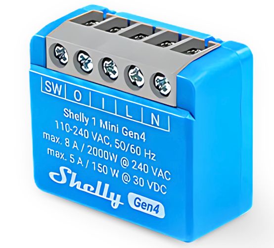 RELE' WI-FI + BLUETOOTH PER DOMOTICA 8A AC/DC - LIFE SH-MINI1G3