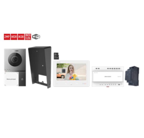 KIT VILLA 2 FILI HD MONOFAMILIARE ESPANS.OPZION. DS-KIS705EY - HIK 305305966